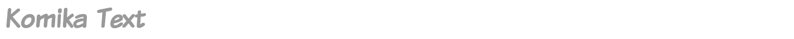 Komika Text font preview